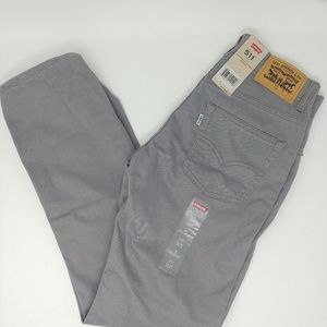 Levis 511 Boys Pants - Gray 14R